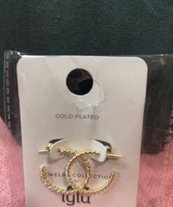 Aro pequeño dorado baño de oro