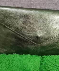 Cartera verde brillo