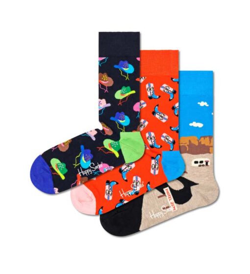 Pack 3 Happy Socks "Welcome To..." - Imagen 2