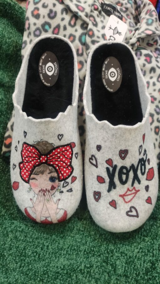 Zapatillas casa suela goma
