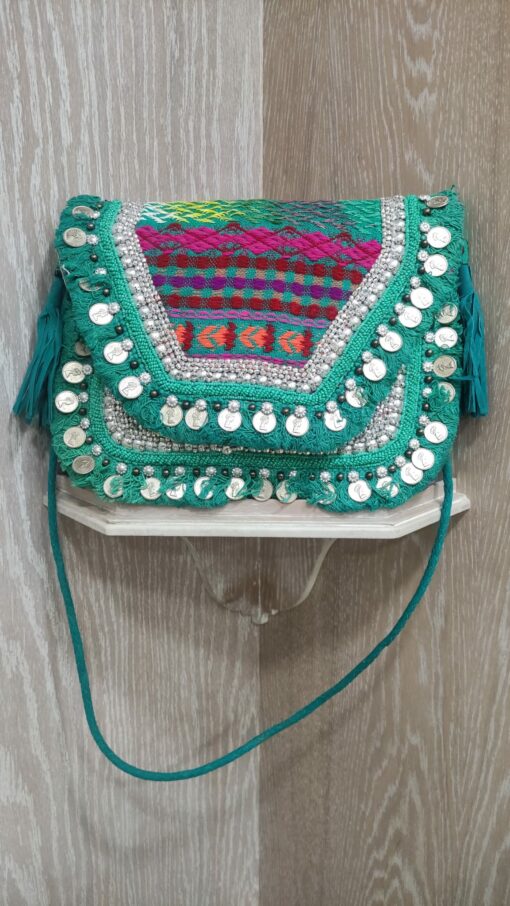 Bolso boho monedas bugambilla