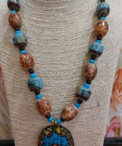 Collar piedra natural turquesa