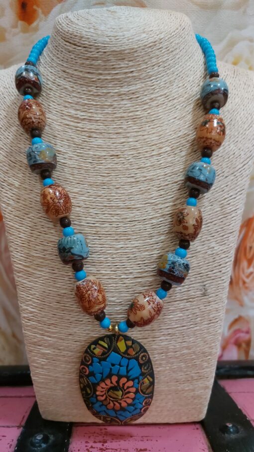 Collar piedra natural turquesa