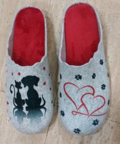 Zapatilla casa, corazón