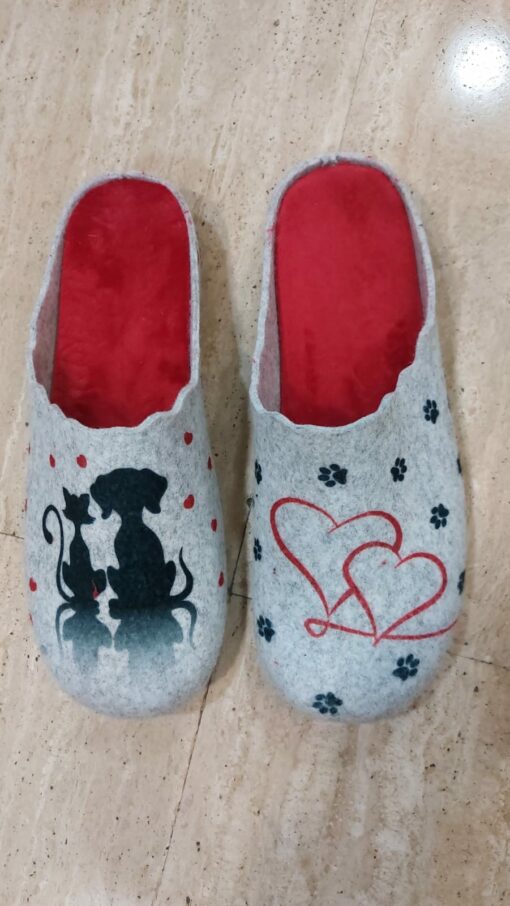 Zapatilla casa, corazón