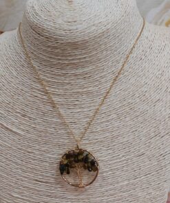 Collar dorado árbol de la vida
