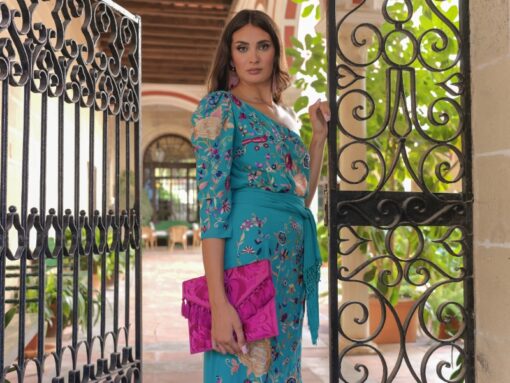Falda Mantón Turquesa - Imagen 3
