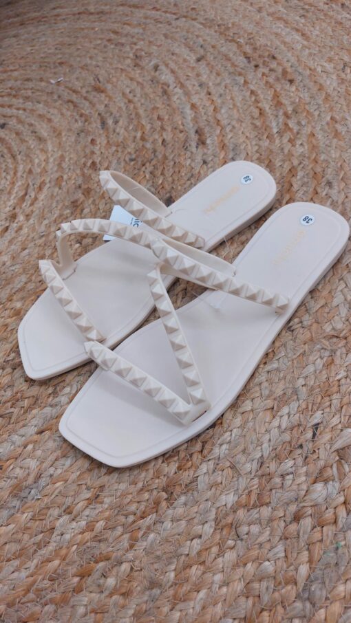 Flip Flop beige 3 tiras