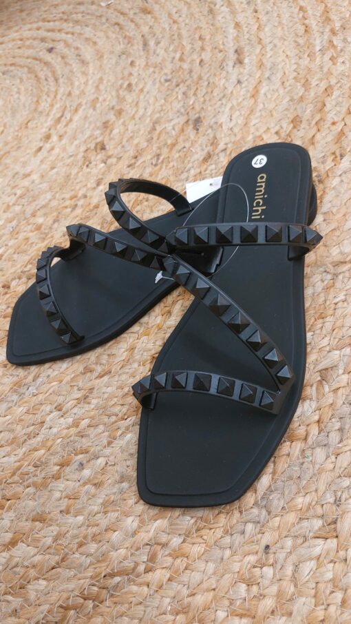 Flip Flop negra 3 tiras