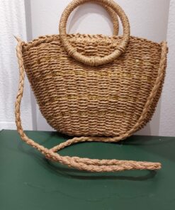 Bolso natural, con asa y bandolera