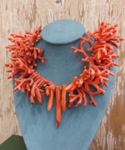 Collar coral rosa, gargantilla