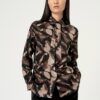 Camisa con lazada extraible Negro