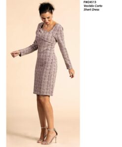 Vestido corto rosa - cereza