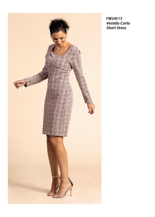 Vestido corto rosa - cereza