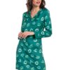 Vestido midi mint lips verde/menta