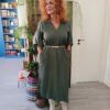 Vestido verde camisero