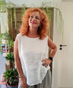 Blusa blanca lino