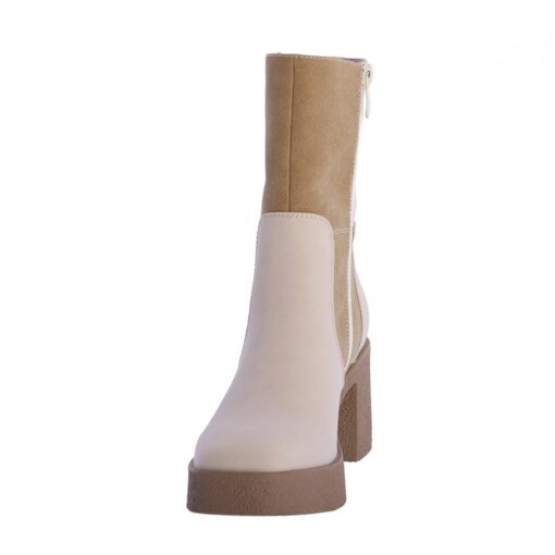 Botín tacón beige - Imagen 5