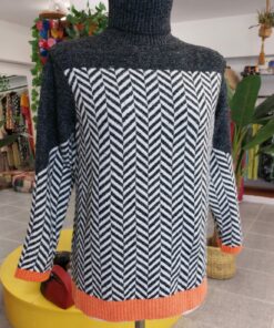 Jersey tricot c/alto antracita