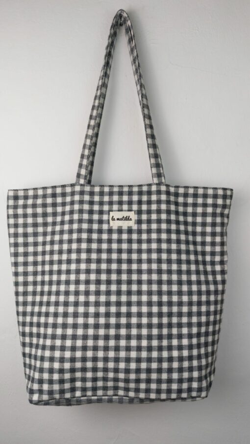 Bolso grande bichi gris