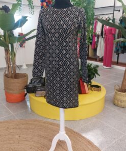 Vestido Jacquard marino