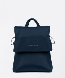 Mochila en nylon acolchado azul profundo