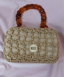Bolso de mano natural