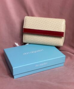 Cartera raya roja