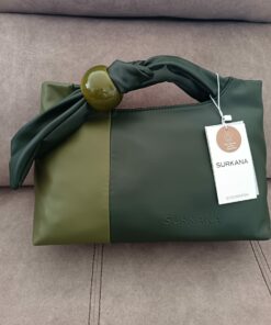 Shopper bicolor con adorno
