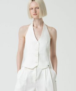 Chaleco halter Blanco