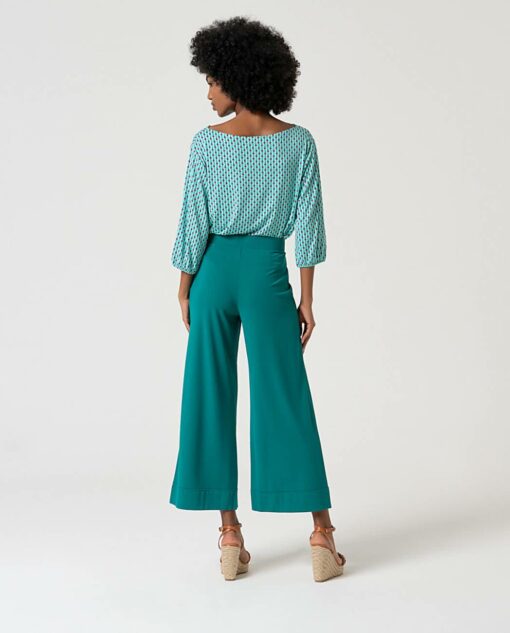 Pantalón recto cropped Esmeralda - Imagen 2