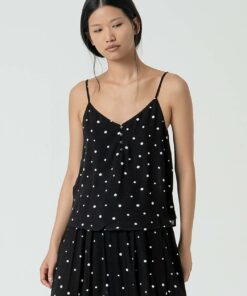 Top de tirantes Negro