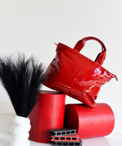 Tote charol NC rojo