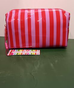 Neceser rayas rojo/rosa ARP