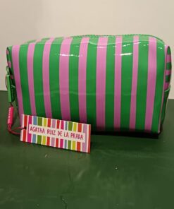 Neceser rayas verde/rosa ARP