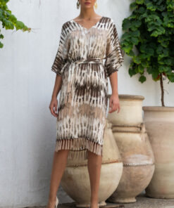 Vestido Canasta Animal print acua