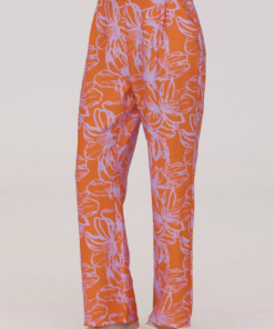 Pantalón estampado crepe