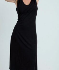 Vestido midi, negro