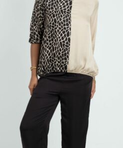 Pantalón recto, negro