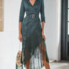 Vestido catavino petróleo