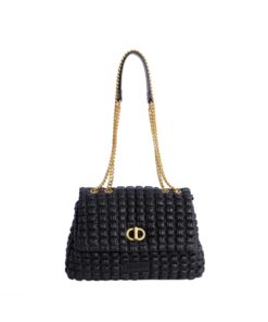Bolso bandolera de material de piel sintética con cremallera negro