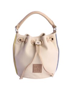 Bolso de mano de piel sintética con cremallera
