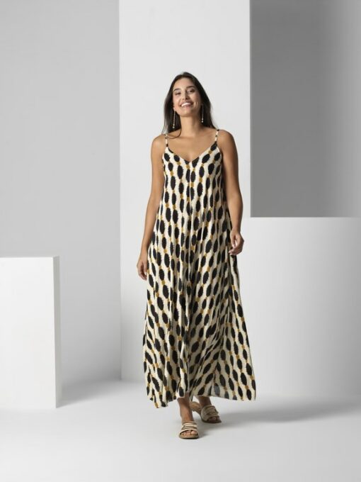 Vestido largo lazo espalda