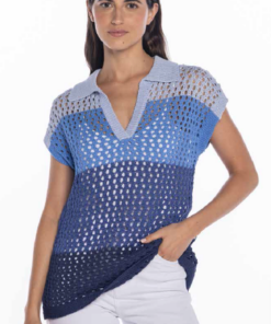 Jersey polo degradado marino