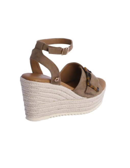 Sandalias de cuña de antelina - Imagen 3