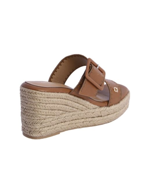 Sandalias de cuña Graciela de piel sintética - Imagen 3