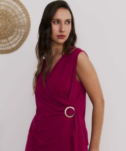 Top cruzado liso hebilla