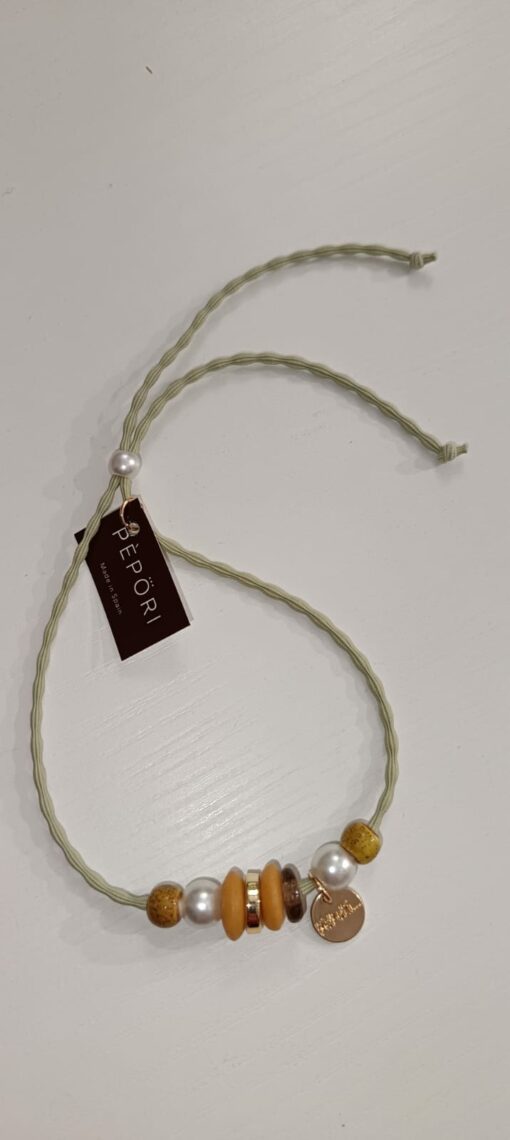 Pulsera Cuba, verde/ocre - Imagen 2