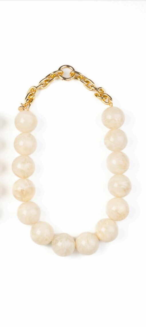 Collar corto arena Marfil
