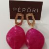 Pendiente Provenza  Fucsia